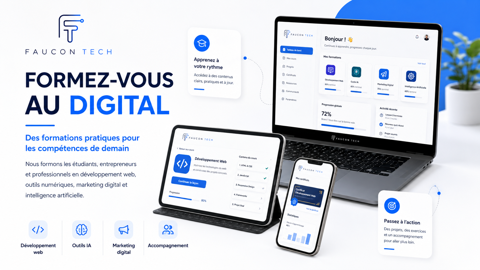 Faucon Tech - Formez-vous au digital